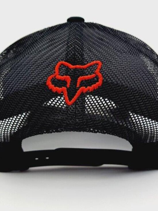 Fox Racing Richardson 112 Trucker Hat USA Embroidered Patch Red Black Snapback main image 5